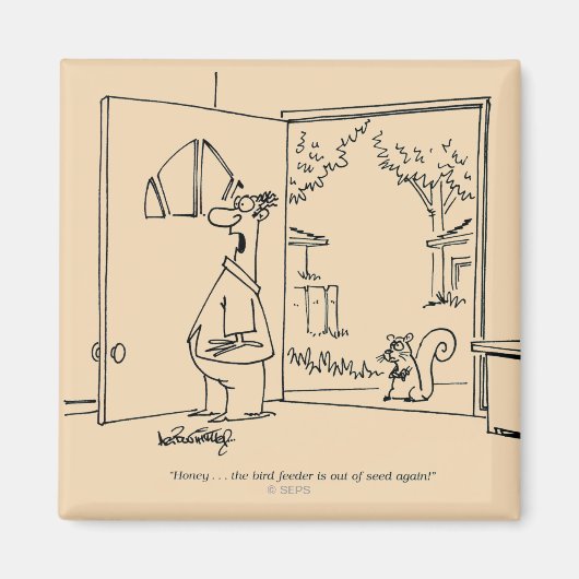 Lege vogelinvoer magneet (Voorkant)