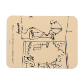 Lege vogelinvoer magneet (Horizontaal)