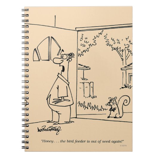 Lege vogelinvoer notitieboek (Voorkant)