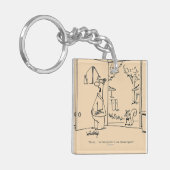 Lege vogelinvoer sleutelhanger (Voorkant Links)