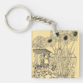 Lege vogelinvoer sleutelhanger (Voorkant)