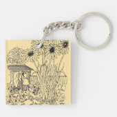 Lege vogelinvoer sleutelhanger (Achterkant)