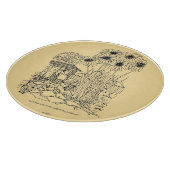 Lege vogelinvoer snijplank (Hoek)