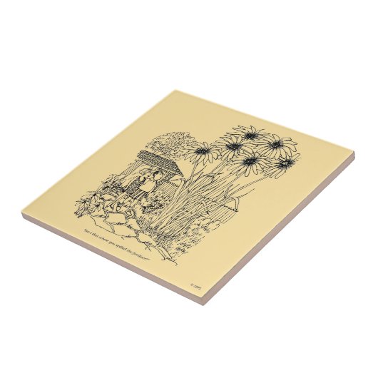 Lege vogelinvoer tegeltje (Zijkant)