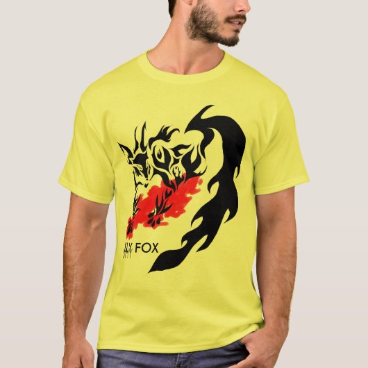 lege vos, SHY, SLY FOX T-shirt (Voorkant)