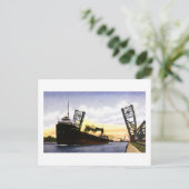 Lege vrachtwagenbrug, soo-sloten briefkaart (Staand voorkant)