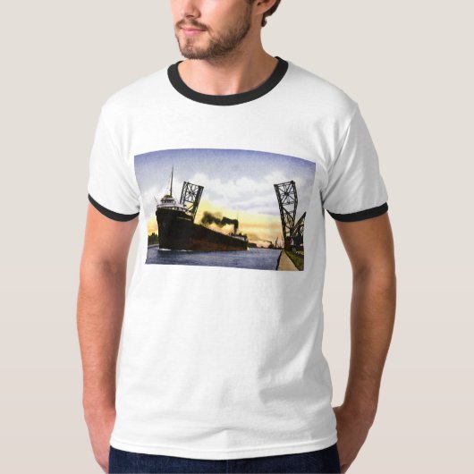 Lege vrachtwagenbrug, soo-sloten t-shirt (Voorkant)