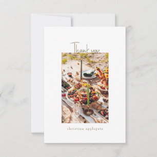 Lege Vrijgezellenfeest gouden tekst foto dank u Bedankkaart