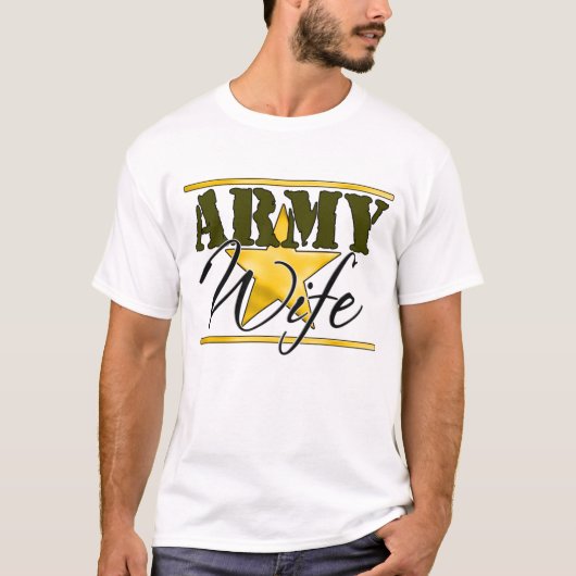 Lege vrouw Gold Star T-shirt (Voorkant)