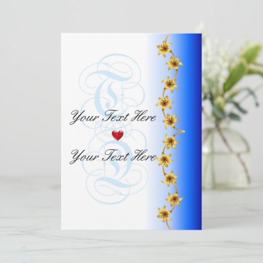 Lege Wenskaart (Staand voorkant)