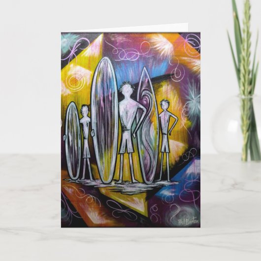 Lege Wenskaart het plakkend van de Tijd Kaart (Voorkant)