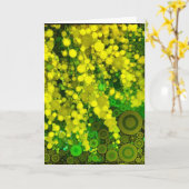 Lege Wenskaart van de Bloem van de Mimosa's van Kaart (Gele Bloem)