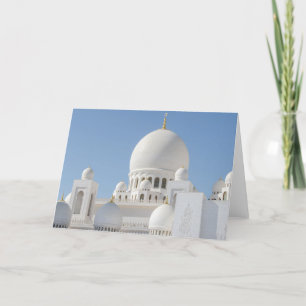 Lege Wenskaart van de Moskee van Zayed van de Kaart