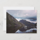 Lege Wenskaart van het landschap van Noorwegen Kaart (Voorkant)