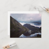 Lege Wenskaart van het landschap van Noorwegen Kaart (Voorkant / Achterkant in situ)