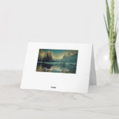 Lege Wenskaart van het Park van Yosemite het Kaart (Achterkant)