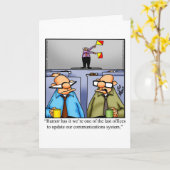 lege Wenskaart van Humor op de werkplek Kaart (Gele Bloem)