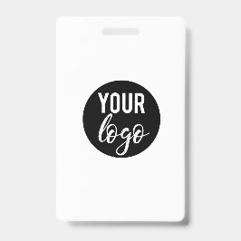 Lege Witte Doe-Het-Zelf Sjabloon Uw Logo Hier Werk Badge