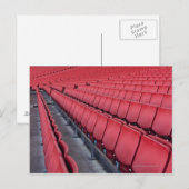 Lege zetels in stadion briefkaart (Voorkant / Achterkant)