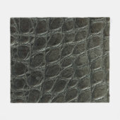 Lege zwarte alligator lederen textuur, dicht bij e fleece deken (Voorkant (Horizontaal))
