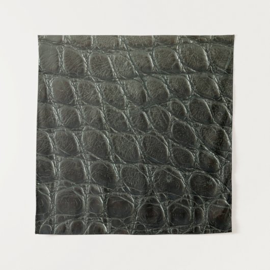 Lege zwarte alligator lederen textuur, dicht bij e wandkleed (Voorkant)