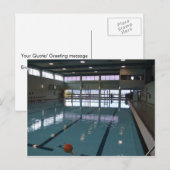 Lege zwembad briefkaart (Voorkant / Achterkant)