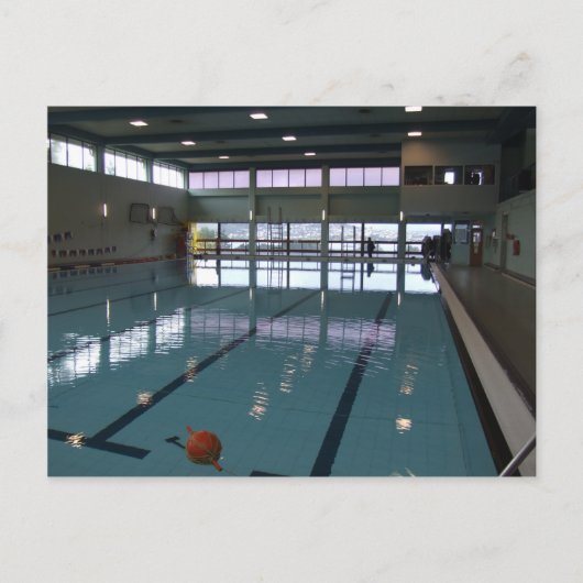 Lege zwembad briefkaart (Voorkant)