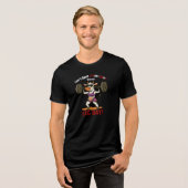 Legen-Dairy Leg Day – Grappige Koe Squat Workout Tri-Blend Shirt (Voorkant volledig)