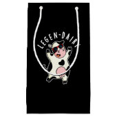 Legen-milk Funny Koe Pun Dark BG Klein Cadeauzakje (Voorkant)