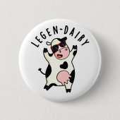 Legen-zuivelbedrijf Funny Koe Pun Ronde Button 5,7 Cm (Voorkant)