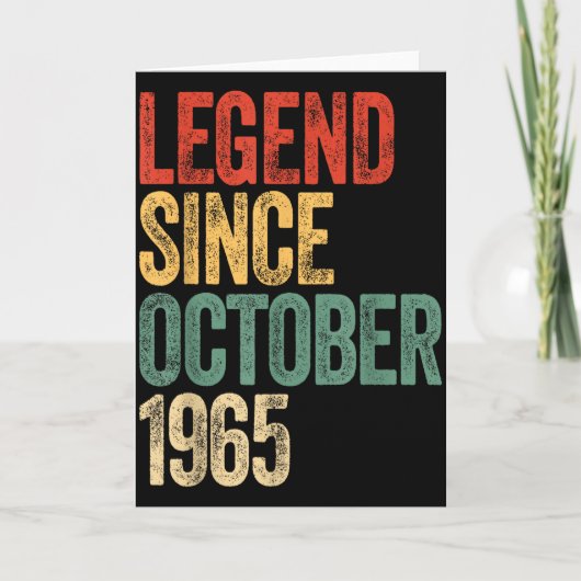 Legend 1965 60th Birthday For Men Women 60 Years O Kaart (Voorkant)