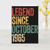 Legend 1965 60th Birthday For Men Women 60 Years O Kaart (Gele Bloem)