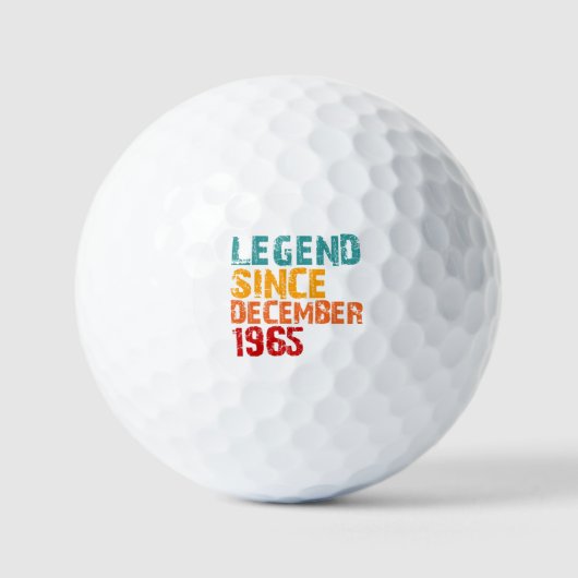 Legend 1965 60th Birthday Gifts for Men Women 60 Golfballen (Voorkant)