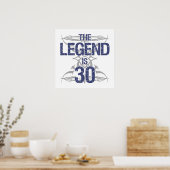 Legend 30th Birthday Poster (Keuken)
