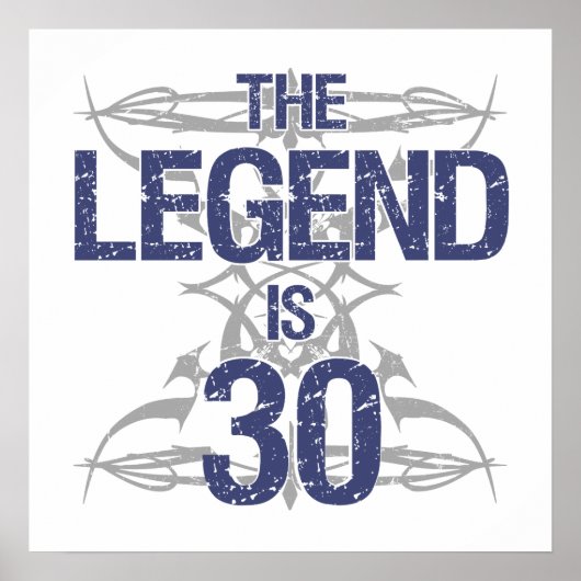 Legend 30th Birthday Poster (Voorkant)