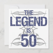 Legend 50th Birthday Kaart (Voorkant)