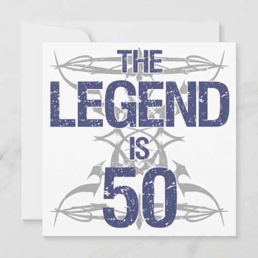 Legend 50th Birthday Kaart (Voorkant)