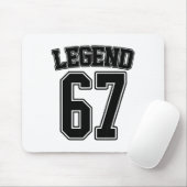 Legend 67 Six Seven Srts Number Varsity Team 67th  Muismat (Met muis)