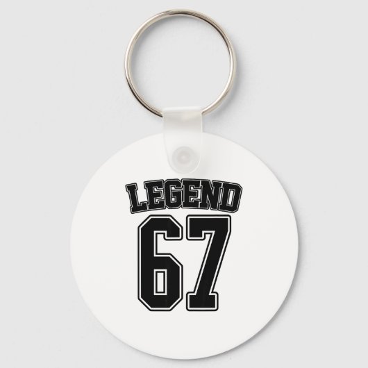 Legend 67 Six Seven Srts Number Varsity Team 67th  Sleutelhanger (Voorkant)
