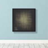 Legend - Abstracte kunst uitgerekt doek Canvas Afdruk (Insitu (Houten vloer))