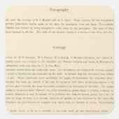 Legend Atlas Vierkante Sticker (Voorkant)