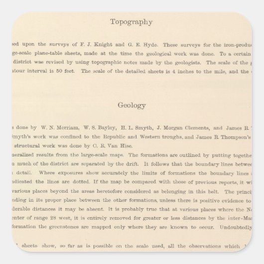 Legend Atlas Vierkante Sticker (Voorkant)