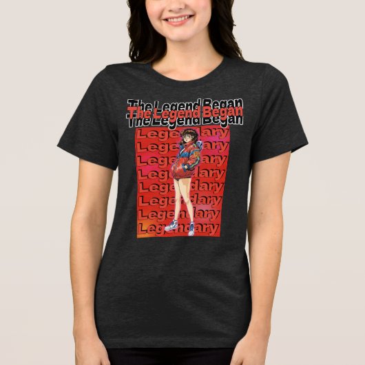 Legend Began  Tri-Blend Shirt (Voorkant)