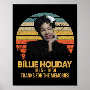 Legend Billie Holiday Hartelijk dank voor uw herin Poster