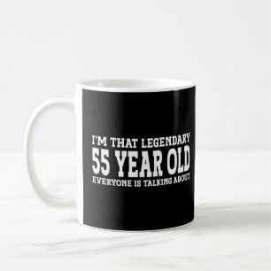 Legend Birthday 55 jaar oud 55th Birthday Koffiemok