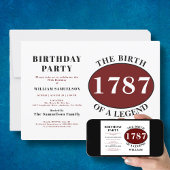 Legend Birthday Party Invitation Kaart