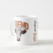 Legend Dairy Apparel Funny Koe Milker Koe Pun Koffiemok (Voorkant links)