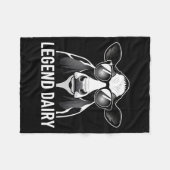 Legend Dairy, Cool Cow With Sungles  Fleece Deken (Voorkant (Horizontaal))