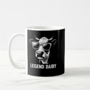 Legend Dairy Funny Farmer Koe Farmer Pun Graphic Koffiemok