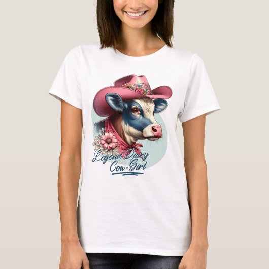 Legend-Dairy Koe-Girl Koe Lover T-shirt (Voorkant)